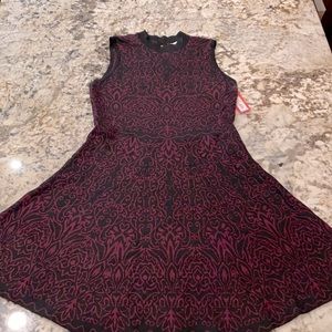 Large Dress, maroon and black.